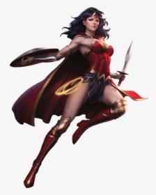 Wonder Woman Rebirth Render By Xxkyrarosalesxx-dbh1q05 - Artgerm Wonder Woman, HD Png Download, Transparent PNG