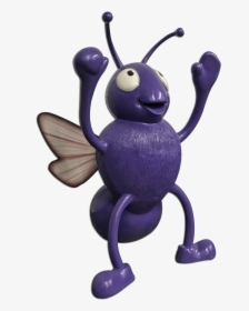 Purple Flying Bug - Figurine, HD Png Download, Transparent PNG