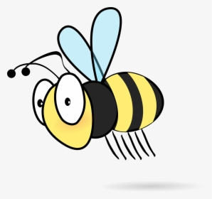 Honeybee, Bee, Flying, Fly, Insect, Wing, Stinger - Cartoon Bee Transparent Background, HD Png Download, Transparent PNG