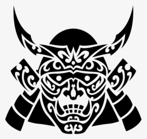 Clip Art Samurai Mask Clipart - Samurai Mask Tribal, HD Png Download, Transparent PNG