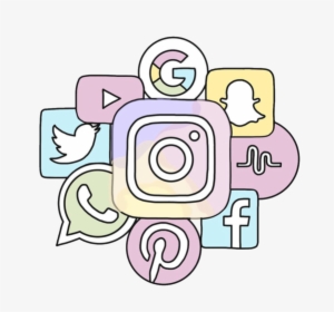 #cgnyb #socialmedia #logo #instagram #google #snapchat - Facebook Instagram Pinterest Logo Pink, HD Png Download, Transparent PNG