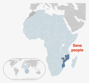 Sena People Geographical Distribution In Mozambique - Sena People Mozambique, HD Png Download, Transparent PNG