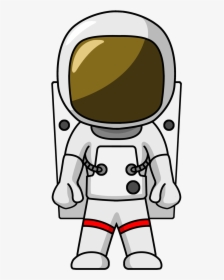 Astronaut,cartoon,clip Art,line Character,coloring - Astronaut Clipart, HD Png Download, Transparent PNG