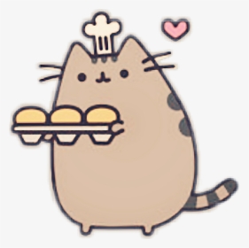 Pusheen Cat Cook , Png Download - Fat Cat Coloring Pages, Transparent Png, Transparent PNG