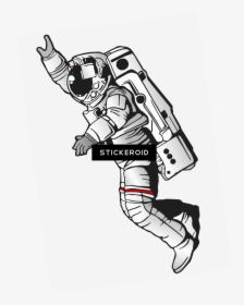 Line Art,astronaut,fictional Book, HD Png Download, Transparent PNG