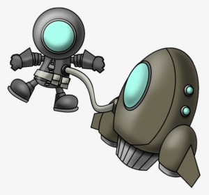 Astronaut Animated 2 - Spaceship And Astronaut Png, Transparent Png, Transparent PNG