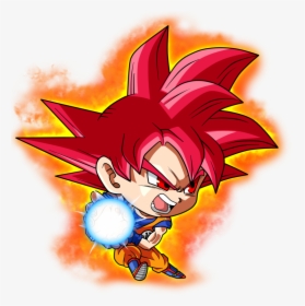 Goku Ssj God Chibi, HD Png Download, Transparent PNG