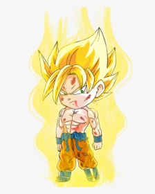 Chibi Dragon Ball Goku Ssj, HD Png Download, Transparent PNG