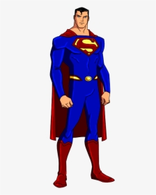 Justice League Superman Cartoon, HD Png Download, Transparent PNG