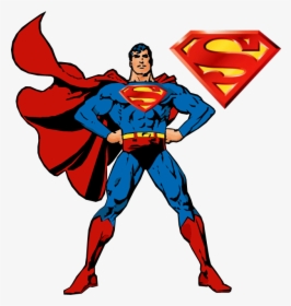 Superman Batman Drawing Superhero Image - Cartoon Superman, HD Png Download, Transparent PNG