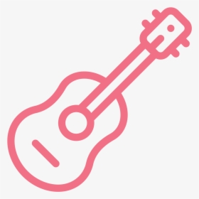 Guitar Line Art Vector Png Download Minimalist Guitar- - Guitar Symbol Png, Transparent Png, Transparent PNG