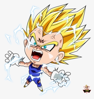 Clip Free Download Vegeta Majin Buu Goku Transprent - Vegeta Chibi, HD Png Download, Transparent PNG