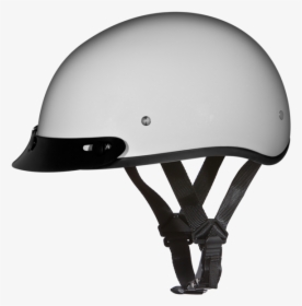 Daytona Helmets Motorcycle Half Helmet Skull Cap- Pearl - Half Shell Motorcycle Helmet, HD Png Download, Transparent PNG
