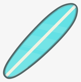 Surfing Clipart Surfboard Hawaii - Cartoon Surfboard No Background, HD Png Download, Transparent PNG