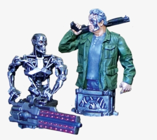 Terminator Genisys Guardian 2017 And T-800 From Terminator - Figurine, HD Png Download, Transparent PNG