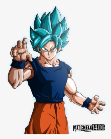 Goku Ssj Blue Png - Perfected Super Saiyan Blue Goku, Transparent Png, Transparent PNG