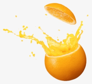 Orange Juice Splash Png - Splash Transparent Background Fruits Png, Png Download, Transparent PNG
