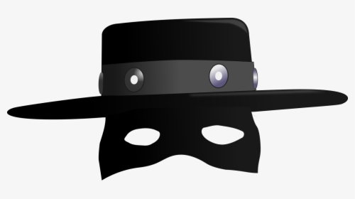 Headgear,zorro,hat - Zorro Mask Clipart, HD Png Download, Transparent PNG
