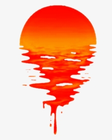 #moon #red #orange #splash - Red Orange Splash, HD Png Download, Transparent PNG