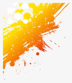 Paint Graphic Design - Orange Paint Splash Png, Transparent Png, Transparent PNG