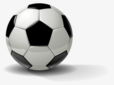 Soccer Ball Public Domain Clip Art Image Black And - Soccer Ball With Shadow, HD Png Download, Transparent PNG