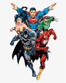 Hero,superhero,fictional League,team,batman,art - Dc Comics Heroes Png, Transparent Png, Transparent PNG