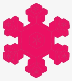 Pink Snowflake Clip Art, HD Png Download, Transparent PNG