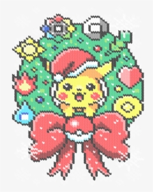 Pokemon Christmas 8 Bit, HD Png Download, Transparent PNG