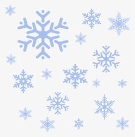 Transparent Snowflakes Clipart Black And White - Falling Blue Snowflakes Png, Png Download, Transparent PNG