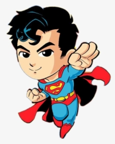 Transparent Clark Kent Clipart - Cute Superman Clip Art, HD Png Download, Transparent PNG