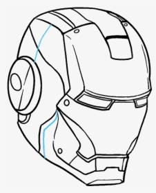 Mask Iron Man Drawings, HD Png Download, Transparent PNG