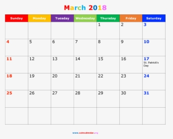 March Calendar Png, Transparent Png, Transparent PNG