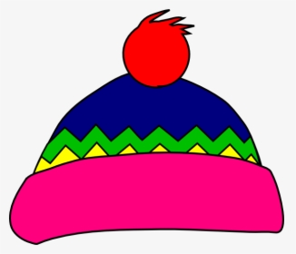 Multi Color Hat Clip Art At Clker - Wool Hat Clipart, HD Png Download, Transparent PNG