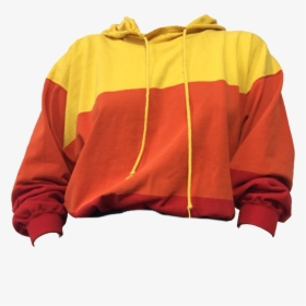 Hoodie Transparent Orange Shirt - Red And Yellow Hoodie, HD Png Download, Transparent PNG