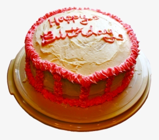 Birthday Cake With Pink Decoration - Cake Happy Birthday Png, Transparent Png, Transparent PNG