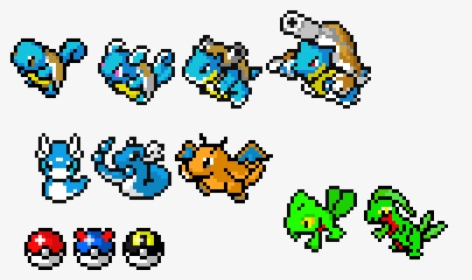 Pokemon Squirtle Pixel Art, HD Png Download, Transparent PNG