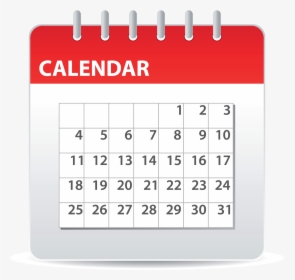 Calendar Download Free Png - Red Calendar, Transparent Png, Transparent PNG
