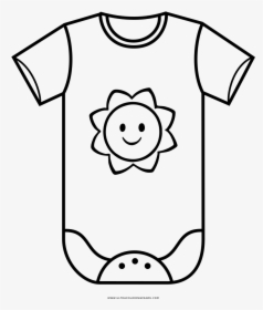 Transparent Baby Onesie Clipart Black And White - Baby Bib Coloring Pages, HD Png Download, Transparent PNG