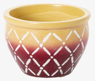 9 X6 H Round Ombre Planter W/criss Cross Pattern   - Ceramic, HD Png Download, Transparent PNG
