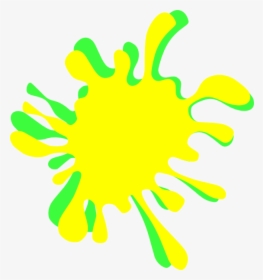 Yellow Paint Splatter Clip Art N10, HD Png Download, Transparent PNG