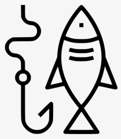 Fishing Hook - Transparent Png Fishing Icon, Png Download, Transparent PNG