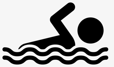 Swimming Pool Black And - Swimmer Icon Png, Transparent Png, Transparent PNG