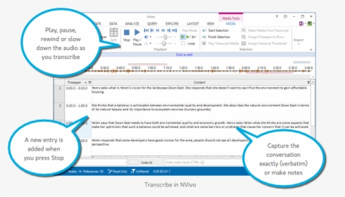 Thematic Analysis Nvivo Transcribe - Do Thematic Analysis Of Interviews, HD Png Download, Transparent PNG