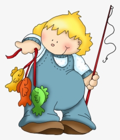 Fish Hook With Worm - Kids Fishing Clip Art Free, HD Png Download, Transparent PNG