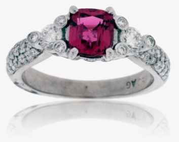 Spinel And Diamond Ring Png Png Interlocking Rings - Pre-engagement Ring, Transparent Png, Transparent PNG