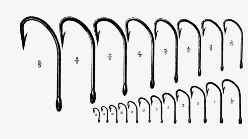 Us Fishing Hook Sizes, HD Png Download, Transparent PNG