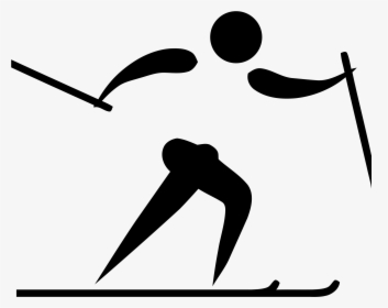 Olympic Pictogram Cross Country Skiing - Cross Country Skiing Clipart, HD Png Download, Transparent PNG