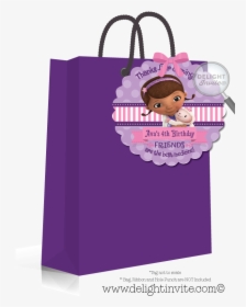 Doc Mcstuffins Birthday Favor Tags - My Little Pony Birthday Favors Bags, HD Png Download, Transparent PNG