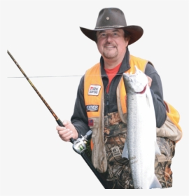 Guy With A Fishing Pole Transparent, HD Png Download, Transparent PNG