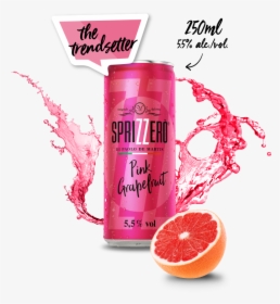 Sprizzerò Pink Grapefruit Composing - Drink Can Pink, HD Png Download, Transparent PNG